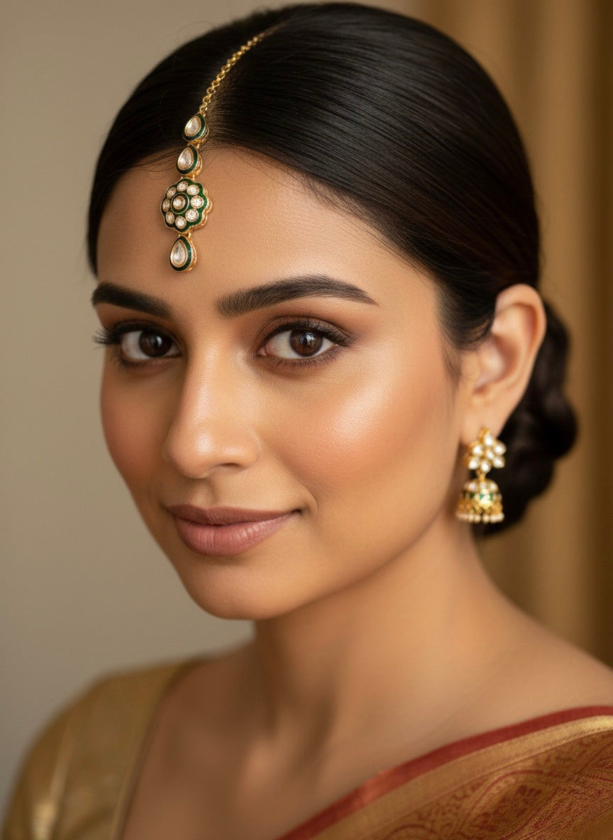 Elegant polki necklace set