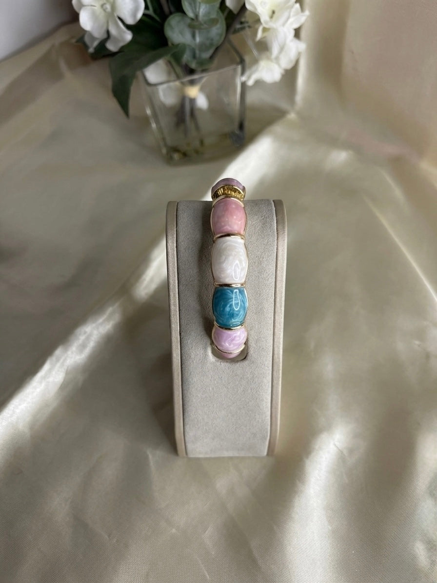 Elegant Enamel Toned Kada Bracelet