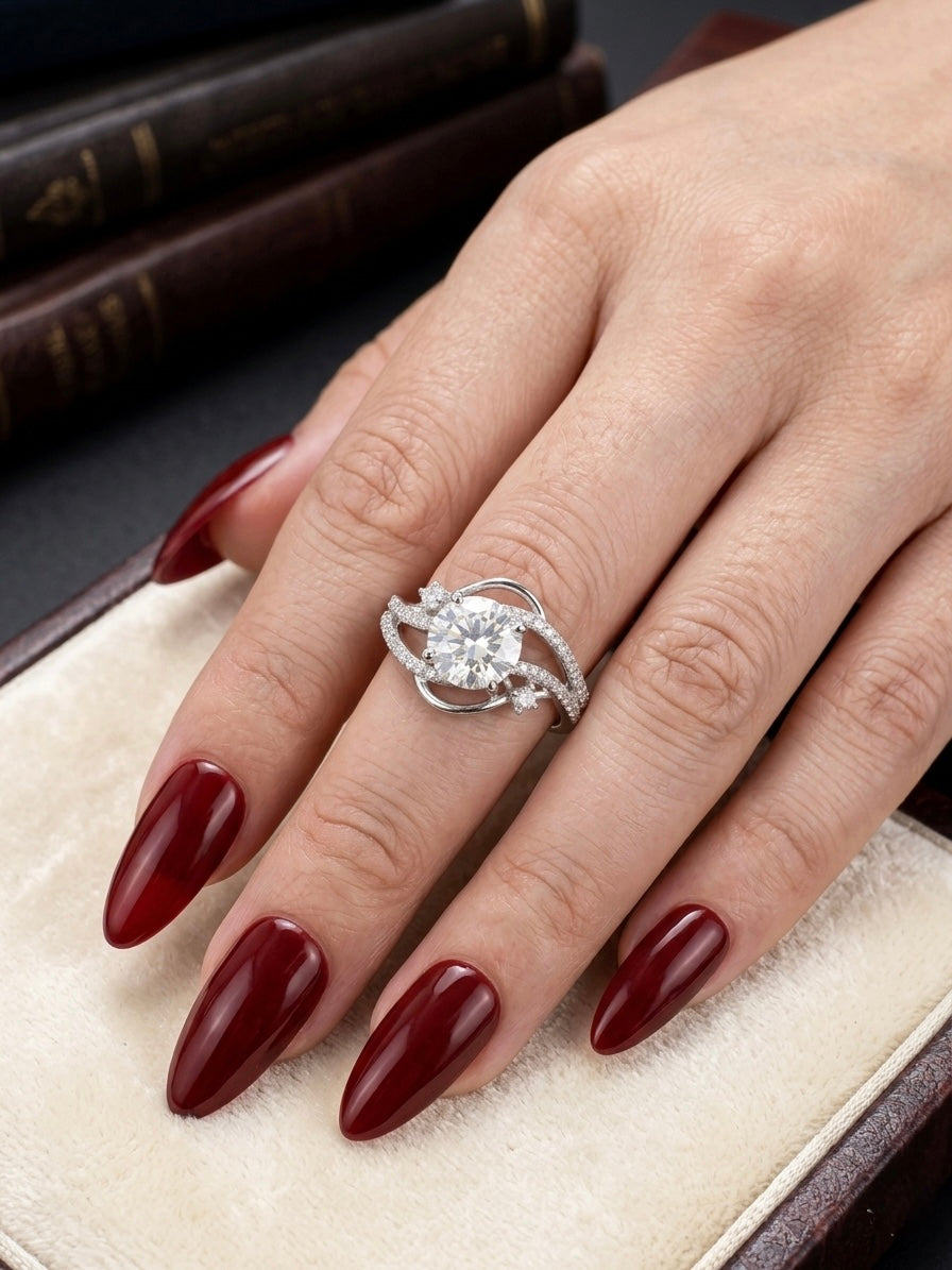 Elegant diamond studded ring