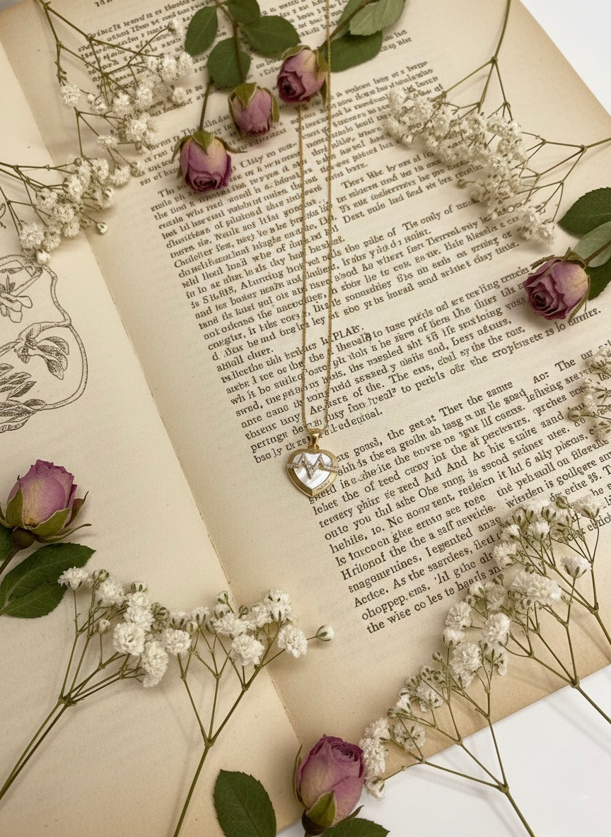 Heartbeat Crystal Heart Pendant Necklace