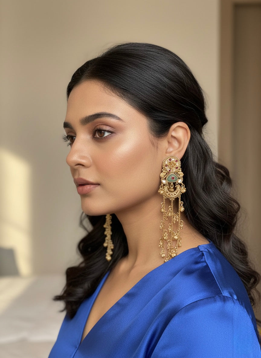 Traditional Kashmiri earrings