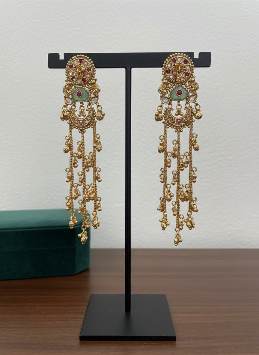 Traditional Kashmiri earrings
