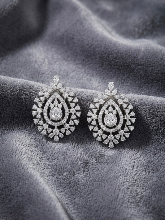 Elegant diamond stud earrings