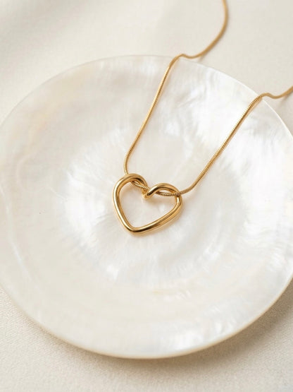 Open Heart Gold Pendant