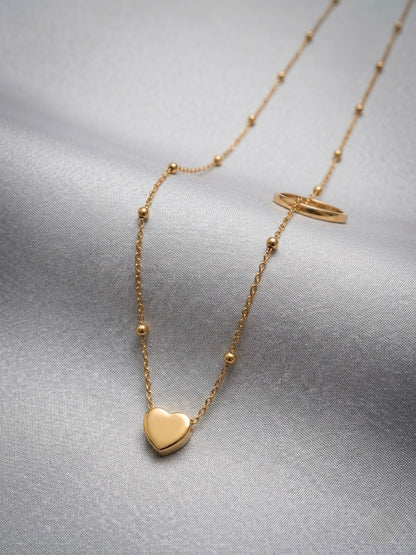 Minimal Gold Heart Pendant