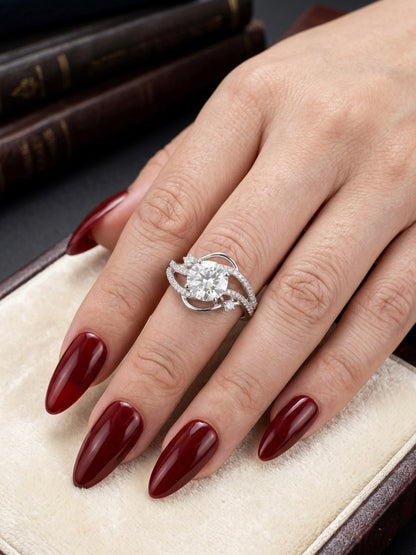 Elegant diamond studded ring