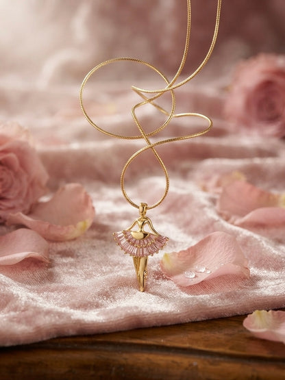 Enchanting Ballerina Pink Stone Necklace