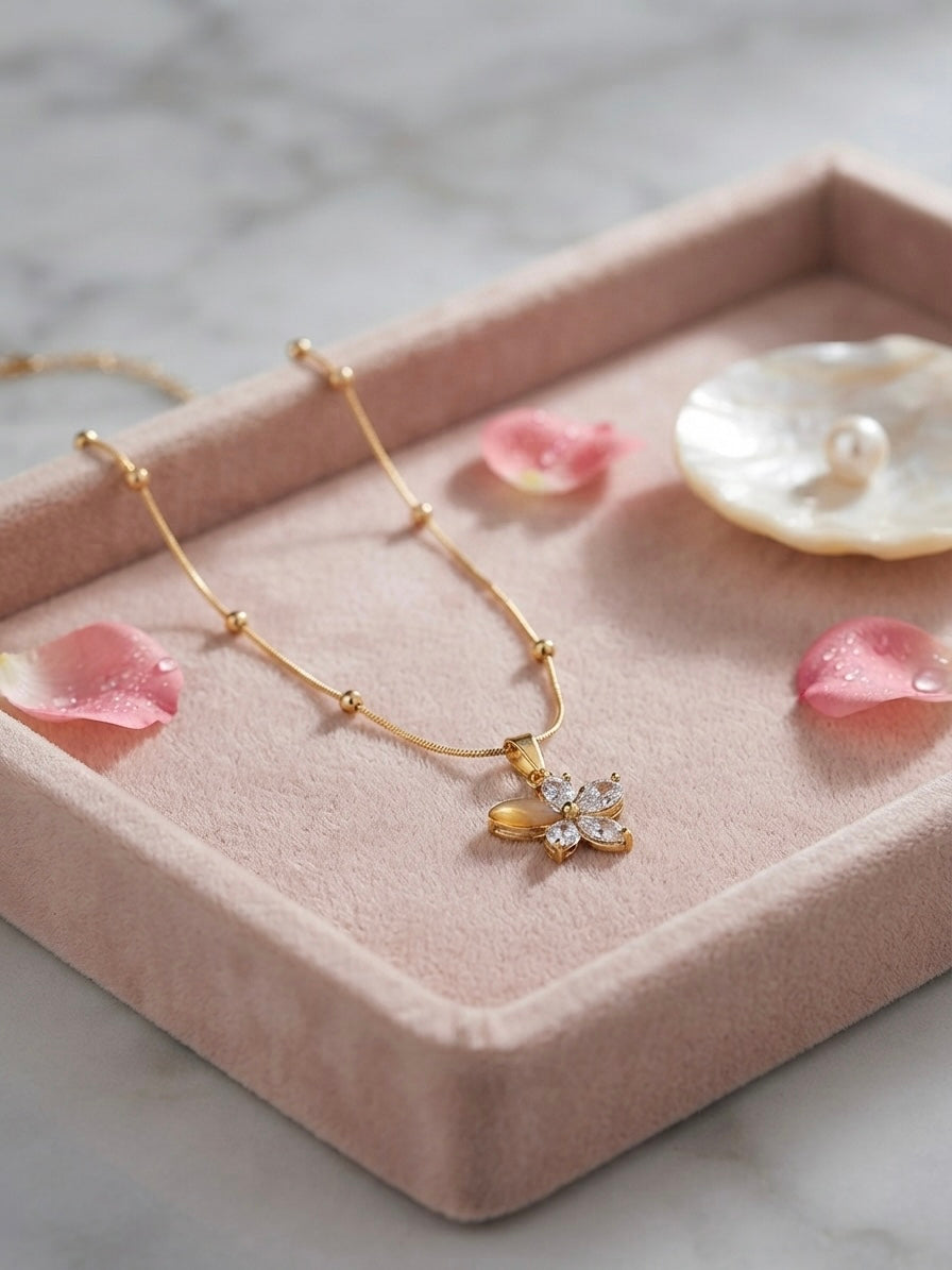 Sparkling crystal flower, durable everyday luxury.