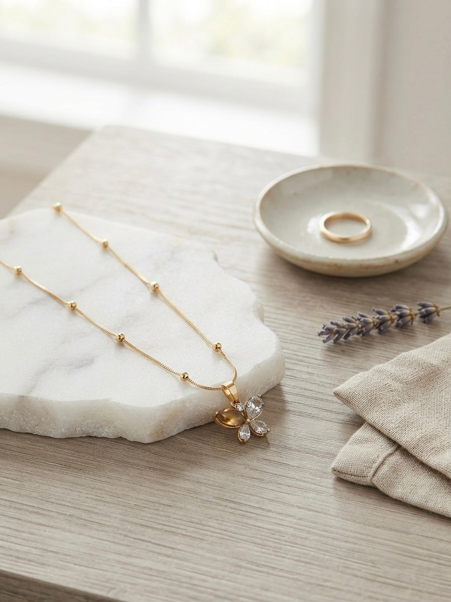 Sparkling crystal flower, durable everyday luxury.