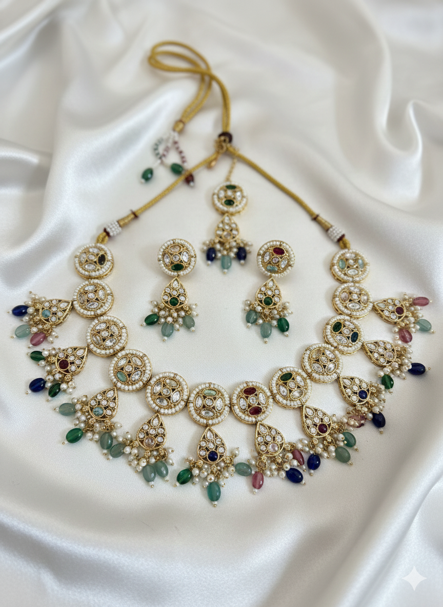 Royal Kundan Multicolour Necklace