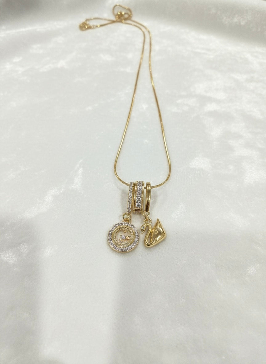 Chic Designer Charm Pendant Necklace
