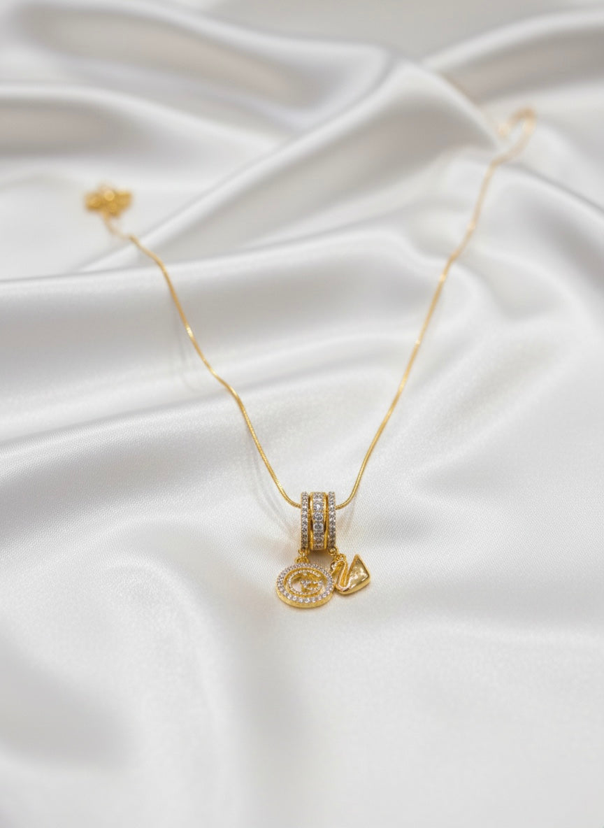 Chic Designer Charm Pendant Necklace