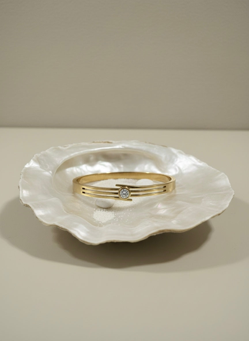 Classic Gold Stone Kada
