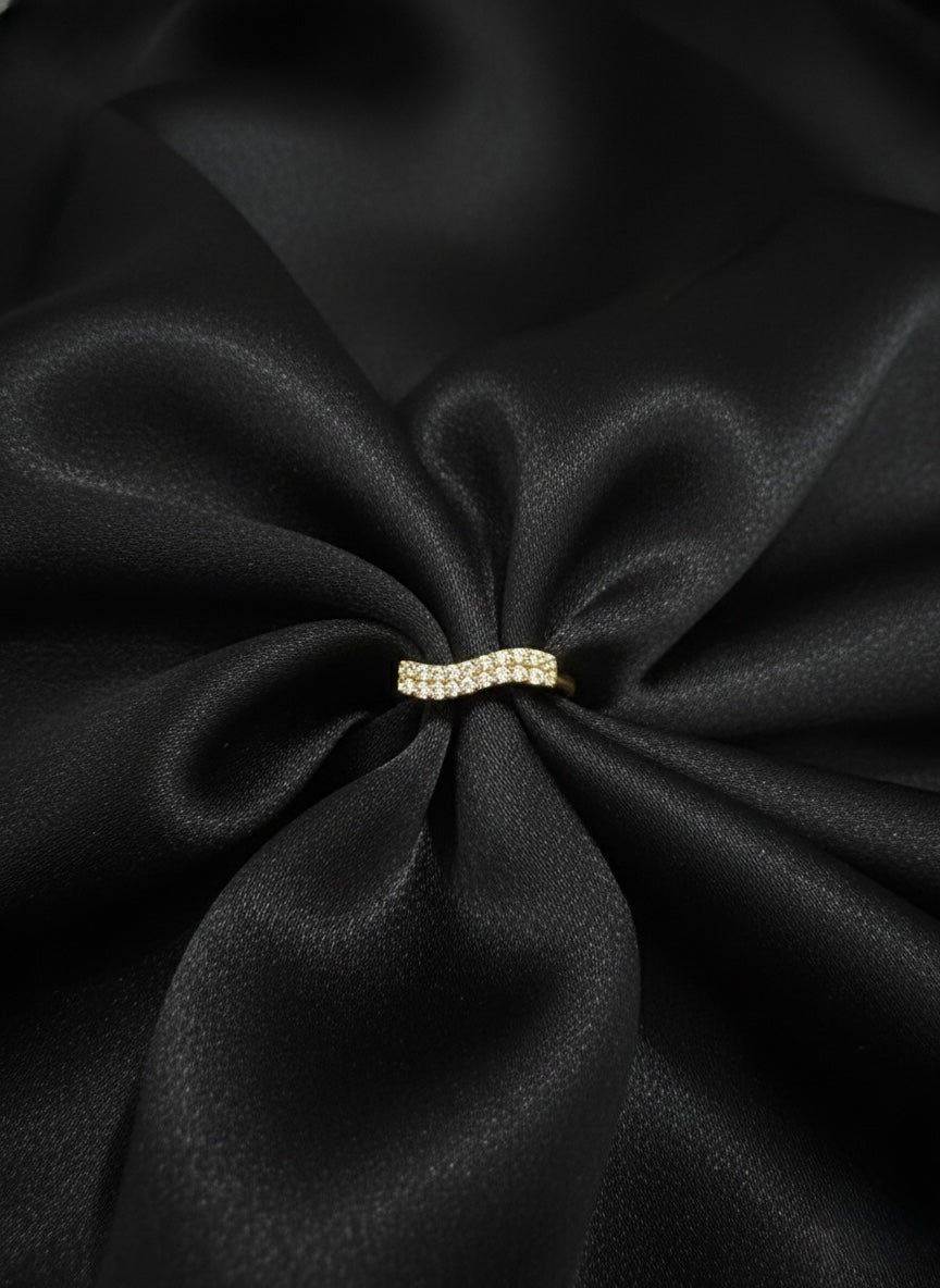 Elegant AD stones ring